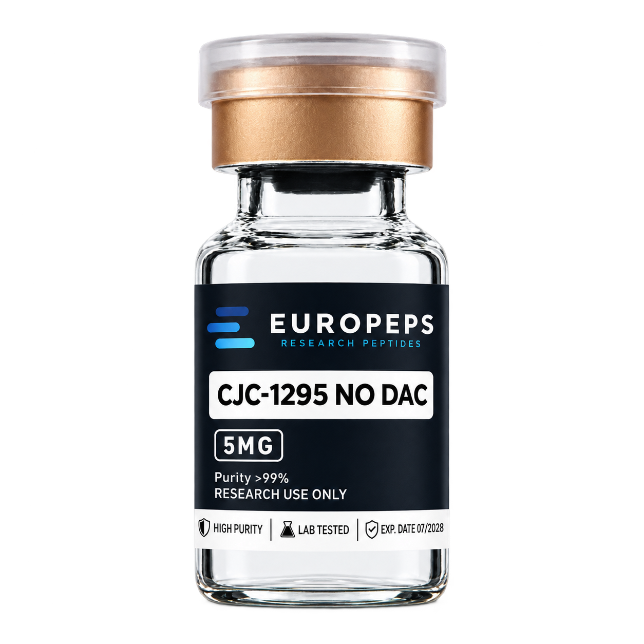 Europeps CJC-1295 zonder DAC 5 mg research vial