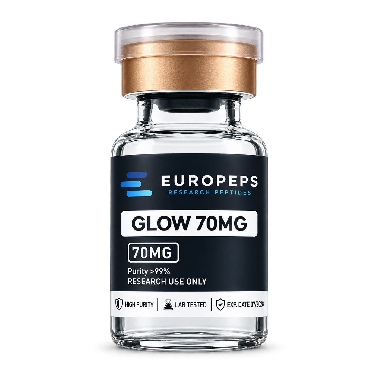 Europeps GLOW 70 mg blend research vial