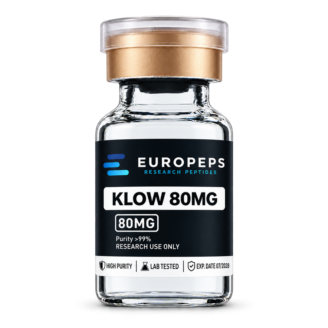 Europeps KLOW 80 mg blend research vial