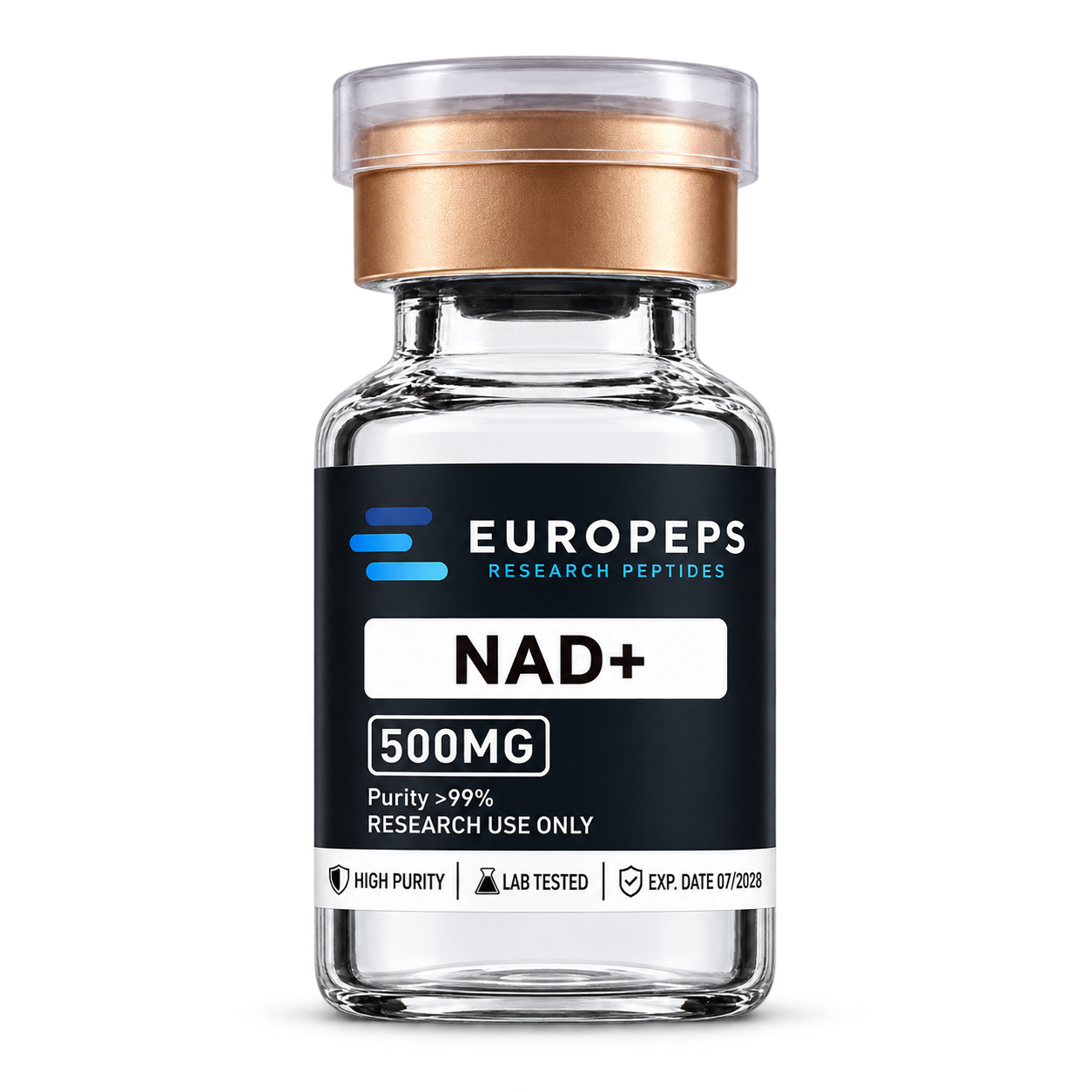 Europeps NAD+ 500 mg research vial
